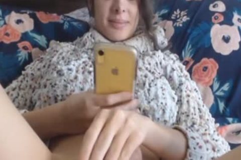 Shemale Playing With Her Huge Cock