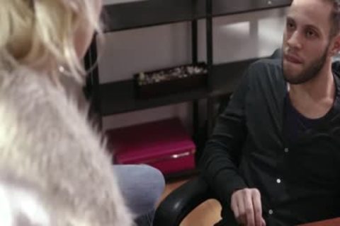 slender Tbabe Lena Kelly receives nice butthole job In The Office