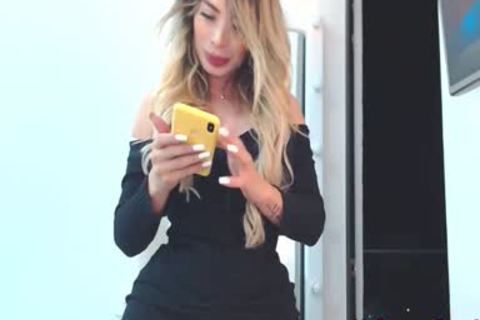 Hot Curvy Lovense Shemale On Webcam, Part 9