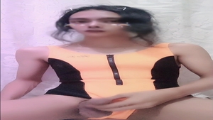 Asian Shemale Masturbation Before Swimming