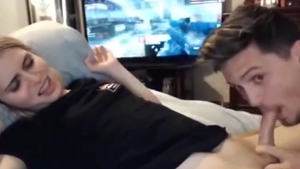 fine blond ladyman acquires oral pleasure-job On Tgirlcamz Com